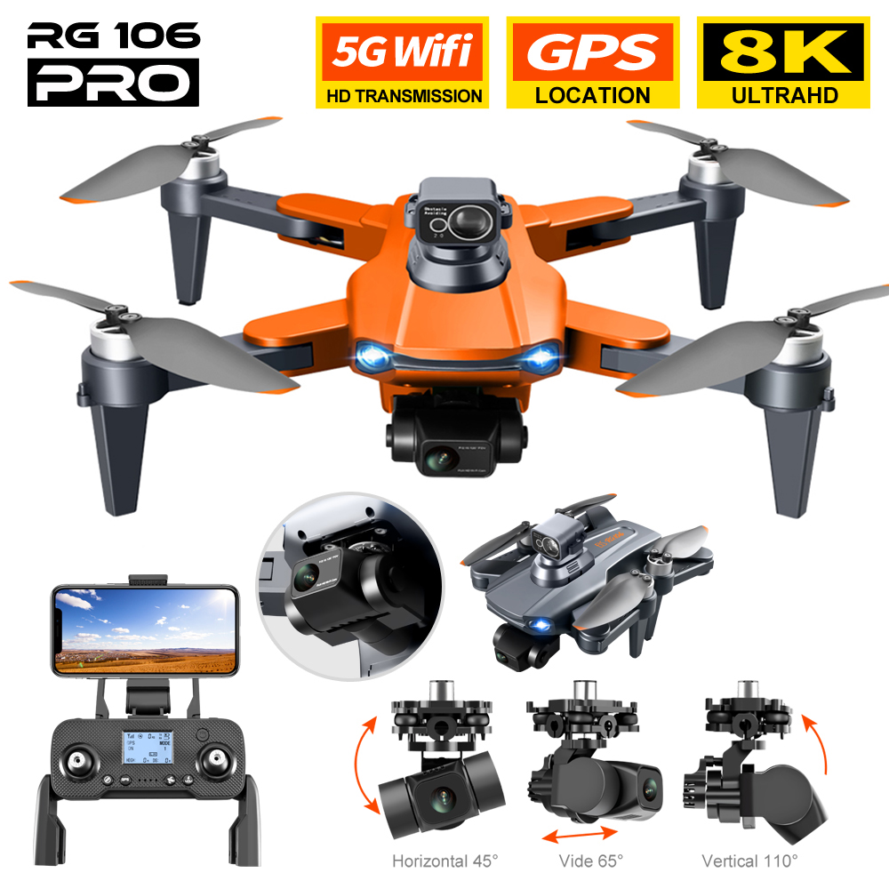 Drone Rc Fpv Manual - RG106 PRO Drone 8K Camera Kép