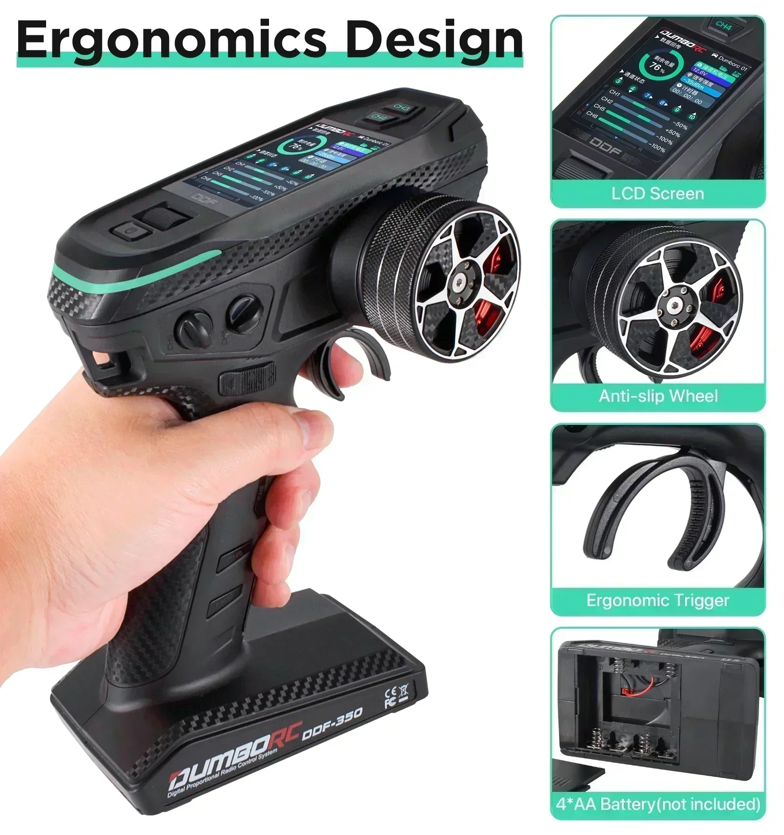 DUMBORC DDF-350 10CH RC Remote - đánh giá và giá Joystick Rc Drone