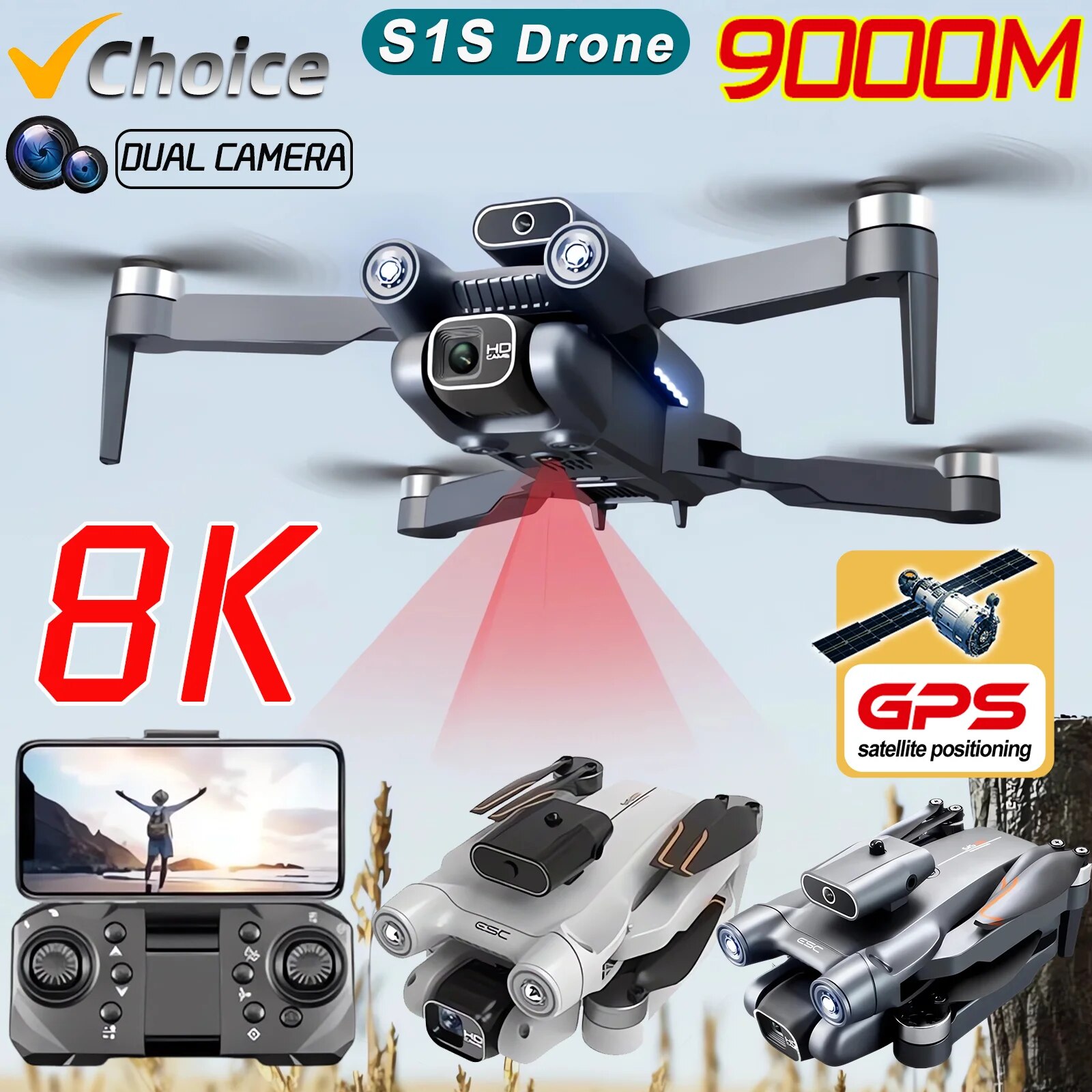 S1S Drone 5G Wifi 4K Professio - đánh giá và giá Drone S1S Rc Quadcopter