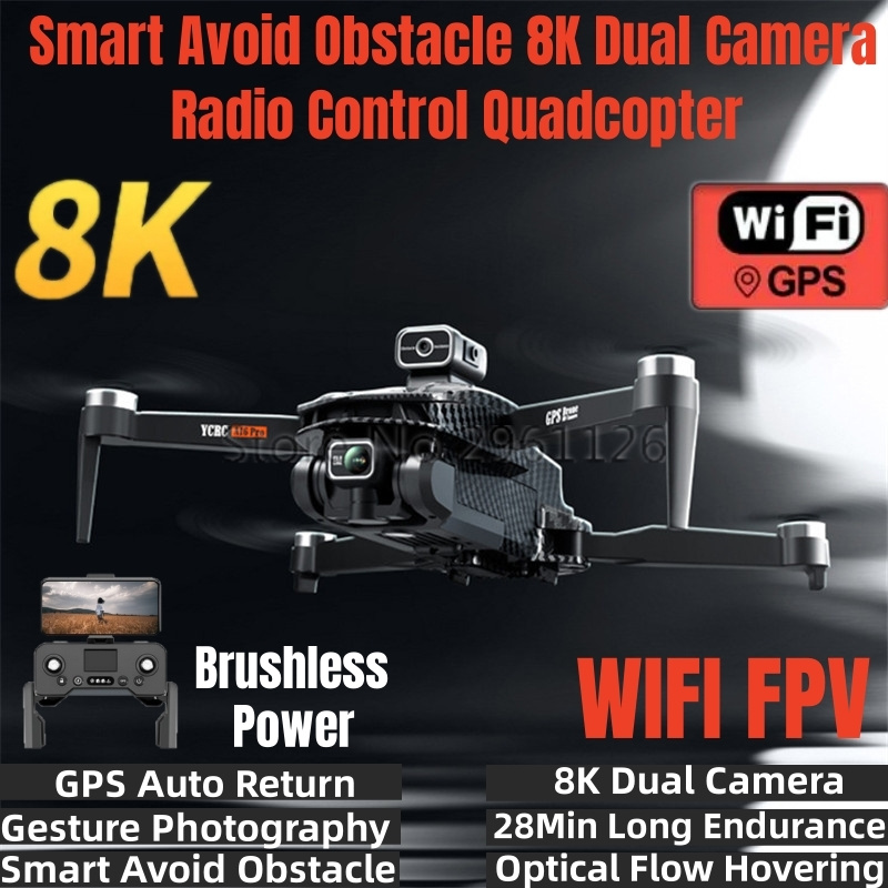 Smart Avoid Obstacle 8K Dual C - đánh giá và giá Drone Rc Fpv Manual