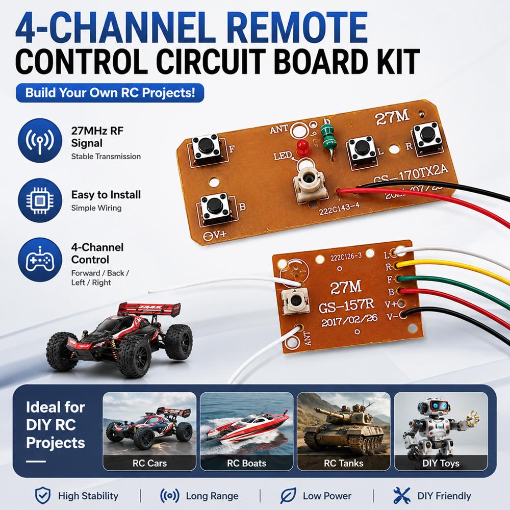 27MHz Remote Control Kit 4CH W - đánh giá và giá Joystick Rc Drone