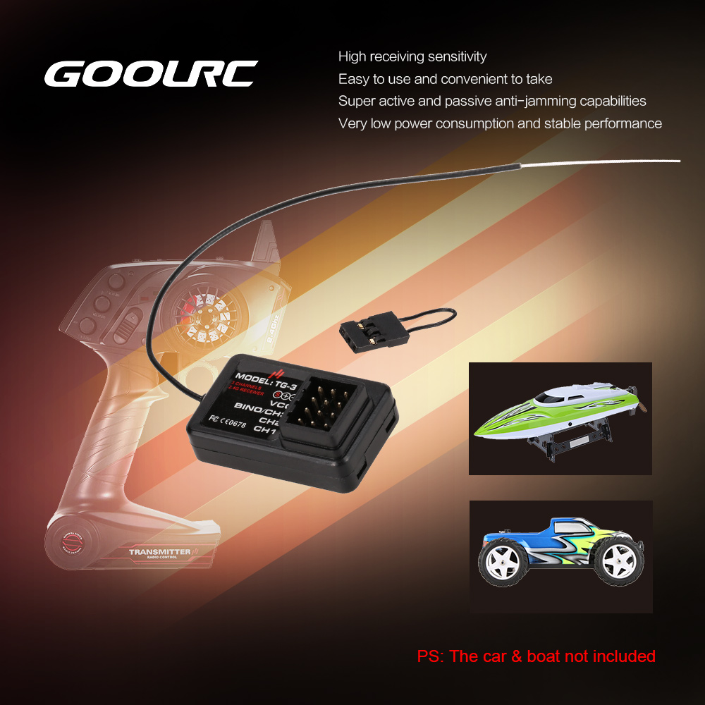 GoolRC TG-3 2.4G 3CH RC Car Bo - đánh giá và giá Joystick Rc Drone