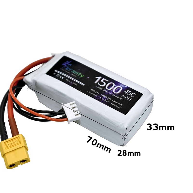 TERANTY 3s 45C 11.1V 1500mah L - đánh giá và giá Drone Rc Boat