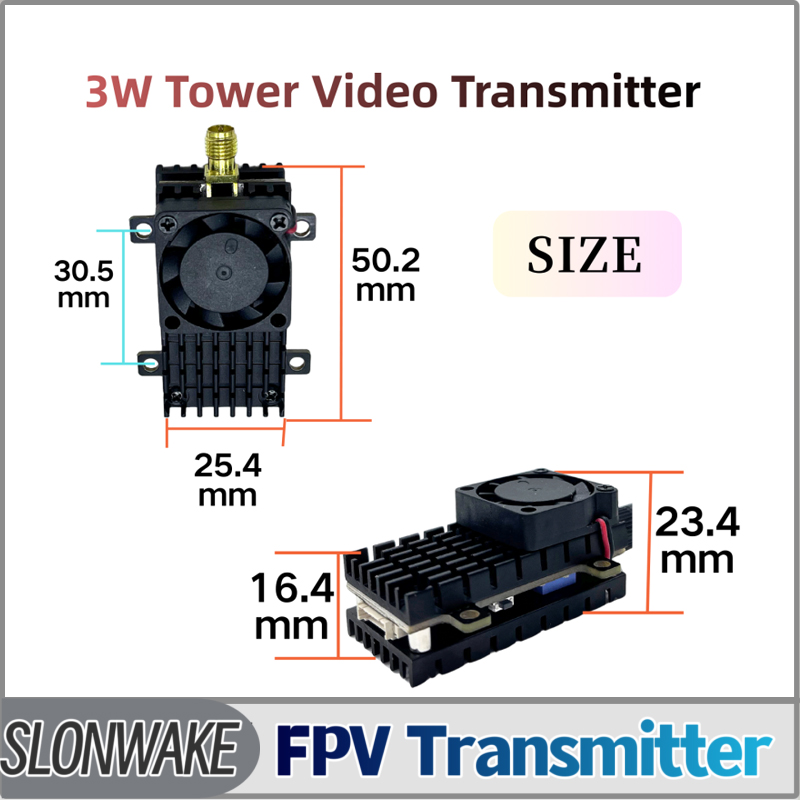 SLONWAKE 5.8G 3000mW Simulatio - đánh giá và giá Vtx Video Transmitter