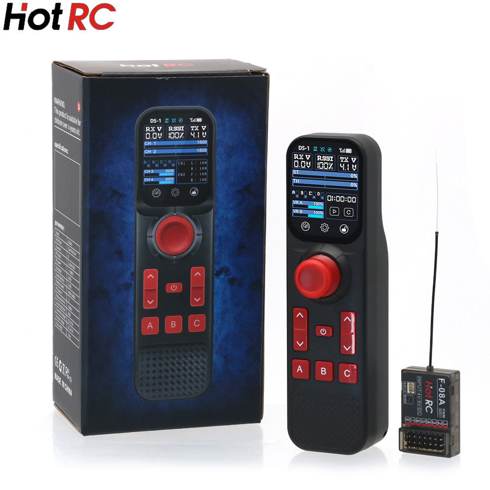 Hotrc DS-800 2.4Ghz 8CH FHSS R - đánh giá và giá Joystick Rc Drone