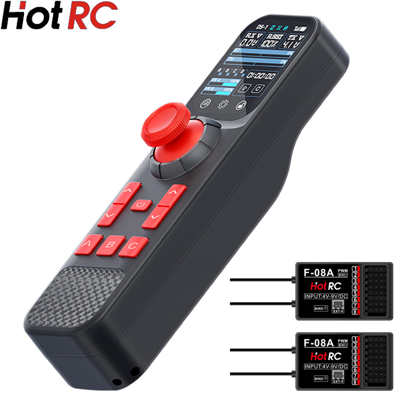 Hotrc DS-800 2.4Ghz 8CH FHSS R - đánh giá và giá Joystick Rc Drone