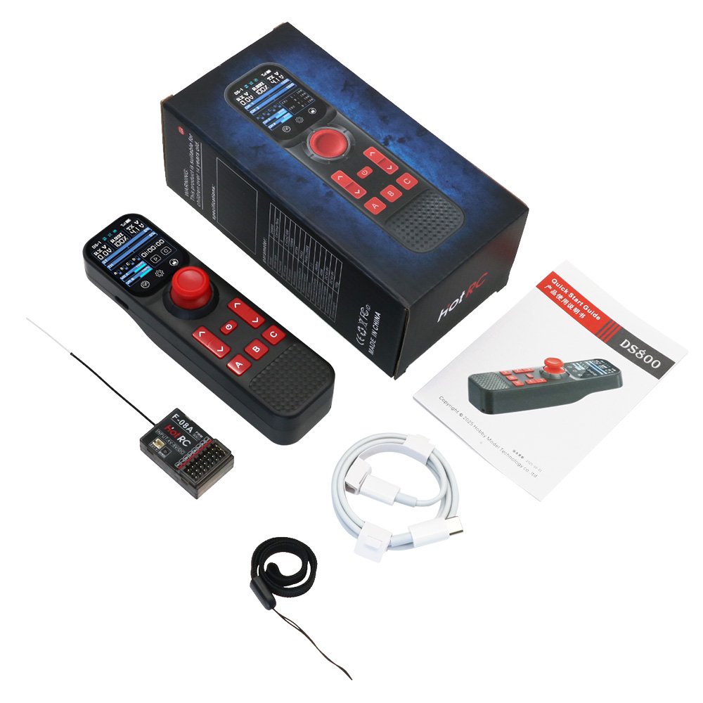 Hotrc DS-800 2.4Ghz 8CH FHSS R - đánh giá và giá Joystick Rc Drone